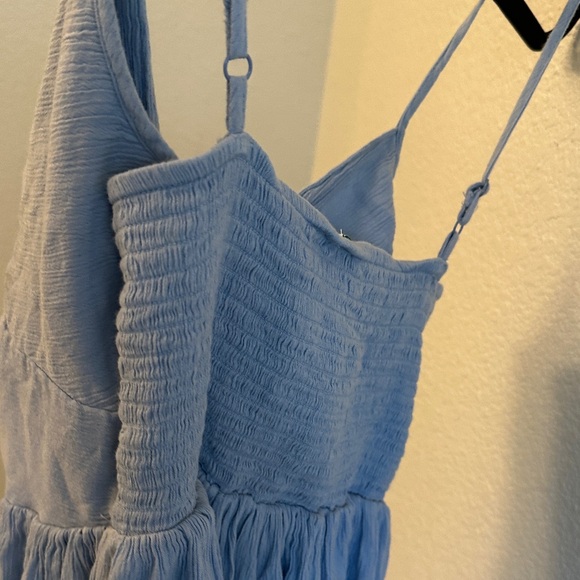 Aerie Soft Blue Maxi Dress with Thin Straps - Picture 9 of 10